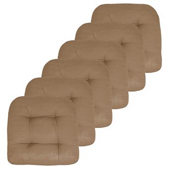 Patio Cushions Outdoor Chair Pads Thick Fiber Fill Tufted Seat Cover Classic Pack