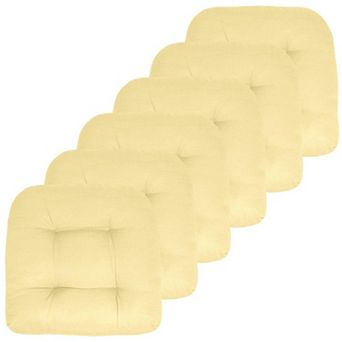 Patio Cushions Outdoor Chair Pads Thick Fiber Fill Tufted Seat Cover Classic Pack