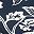Elegant Vines Navy