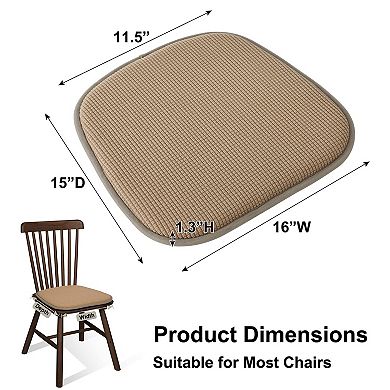 Dining Chair Cushions Non Slip Indoor Pads U-shaped Kitchen Seat Set