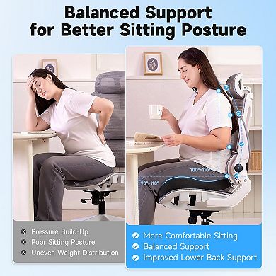 Seat Cushion Memory Foam Office Chair Support Pad