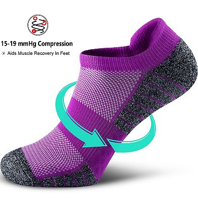4 Pairs No Show Sportspression Socks Men Women Pack