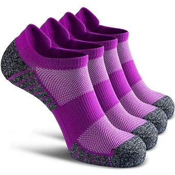 4 Pairs No Show Sportspression Socks Men Women Pack