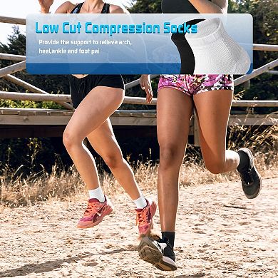 5 PAIRS Copper Ankle Socks Arch Support Plantar Fasciitis