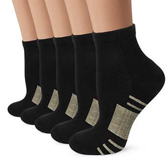5 PAIRS Copper Ankle Socks Arch Support Plantar Fasciitis