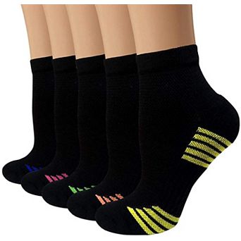 5 PAIRS Copper Ankle Socks Arch Support Plantar Fasciitis