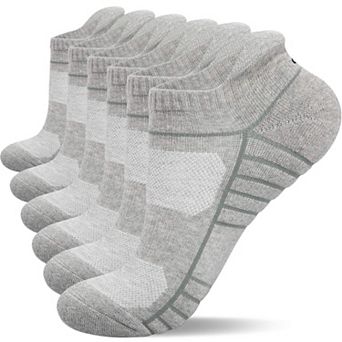 6pairs Athletic Running Ankle Socks Cushioned Anti-blister