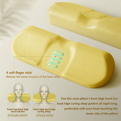 Neck Memory Foam Bolster Support Shoulder Relaxer Bed Roll