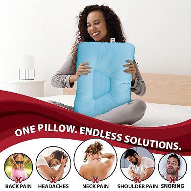 Tri-Core Support Pillow Firm Neck Contoured