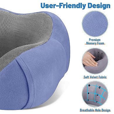 Memory Foam Neck Pillow Travel Sleep Support