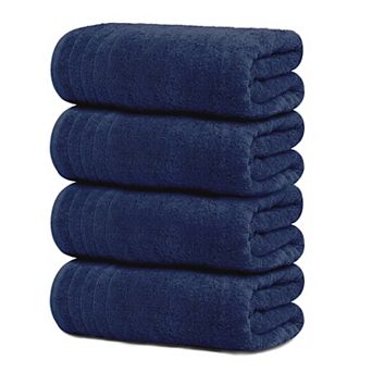 4 Pack Extra Large Bath Towels Super Soft Absorbent Quick Dry 30x60