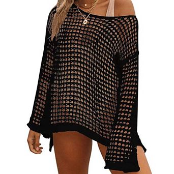 Crochet Cover Up Women Hollow Swim Knit Summer Outfit