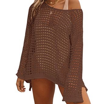 Crochet Cover Up Women Hollow Swim Knit Summer Outfit