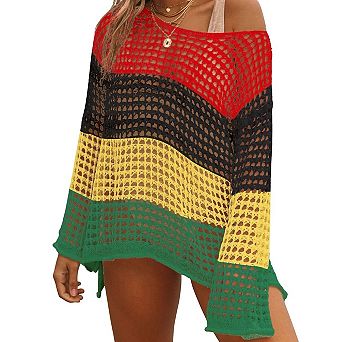 Crochet Cover Up Women Hollow Swim Knit Summer Outfit