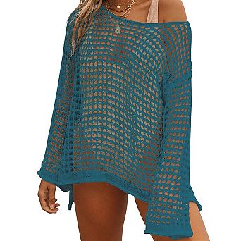 Crochet Cover Up Women Hollow Swim Knit Summer Outfit