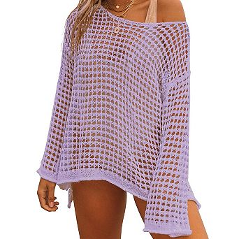 Crochet Cover Up Women Hollow Swim Knit Summer Outfit