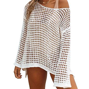 Crochet Cover Up Women Hollow Swim Knit Summer Outfit