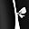 Bow Black Heart Black