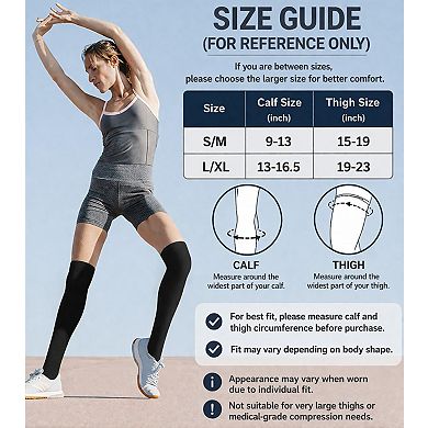 4 Pairs Compression Socks Running Travel Support