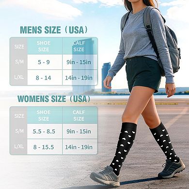 6 Pairs Compression Socks Support Running Hiking