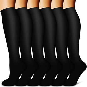 6 Pairs Compression Socks Support Running Hiking