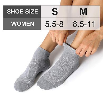 6 Pair Women's Running Ankle Socks Athletic Cushioned
