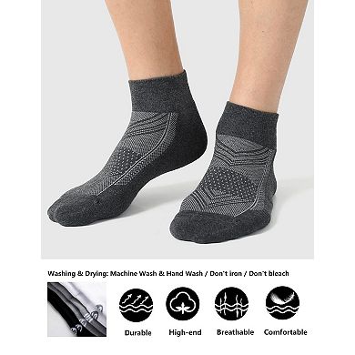 6 Pair Women's Running Ankle Socks Athletic Cushioned