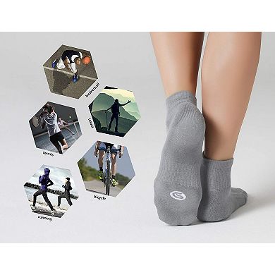 6 Pair Women's Running Ankle Socks Athletic Cushioned
