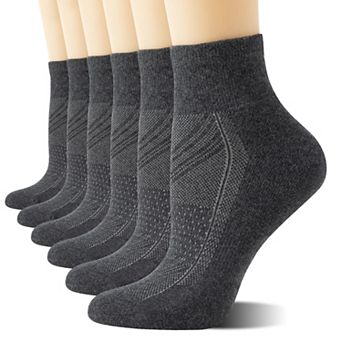 6 Pair Women's Running Ankle Socks Athletic Cushioned