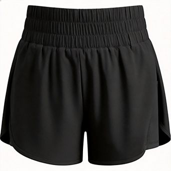 Women's 2 in 1 Running Shorts High-split Athletic 3" Liner Workout Gym Pockets