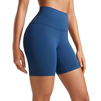 Biker Shorts 6" High Waisted Workout Running Volleyball Spandex