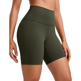 Biker Shorts 6" High Waisted Workout Running Volleyball Spandex