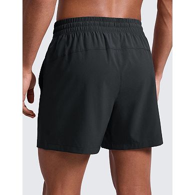 Men's Workout Shorts 5" Lightweight Quick Dry Gym Running Pockets