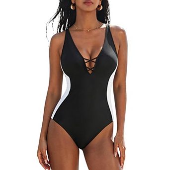 Women Crisscross Control Swimsuit