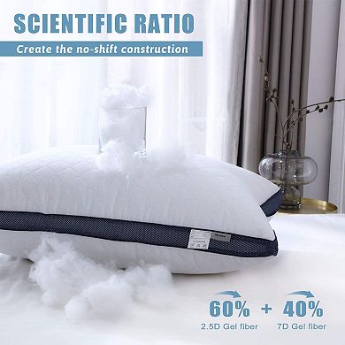 2-Pack Pillows For Sleeping Hotel Luxury Side Sleeper