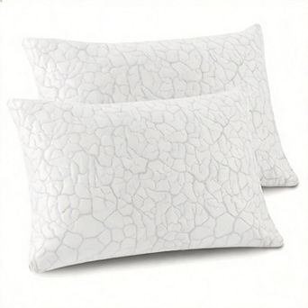 2 Pack Shredded Memory Foam Pillows Firm Adjustable