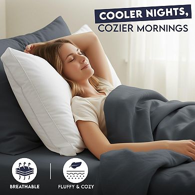 4 Pack Sleeping Soft Fluffy Down Alternative Hotel Quality Gusseted Side Sleepers