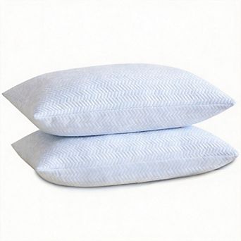 2 Pack Adjustable Shredded Memory Foam Pillows Cooling Supportive