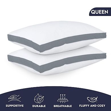 2 Pack Sleeping Soft Fluffy Down Alternative Hotel Gusseted Side Sleepers