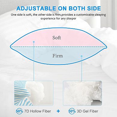 2 Pack Soft Down Alternative Pillow Side Sleeper
