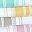 Aqua Yellow Beige Pink