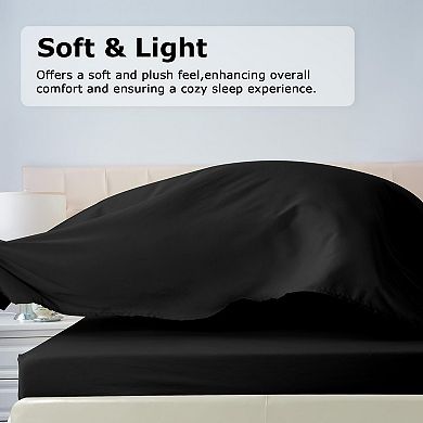 3 Piece Twin Bed Sheet Set Softfiber Deep Pockets Wrinkle-free Hotel-quality