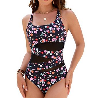 Women's Mesh Control Swimsuit Bathing Suit