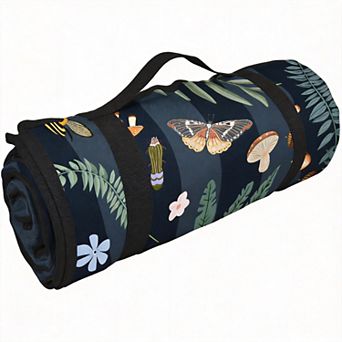 80"x80" Mushroom Picnic Blanket Waterproof Outdoor Beach Camping Park Lawn