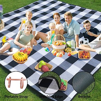 79"x79" Picnic Blanket Waterproof Foldable Beach Outdoor Camping Park