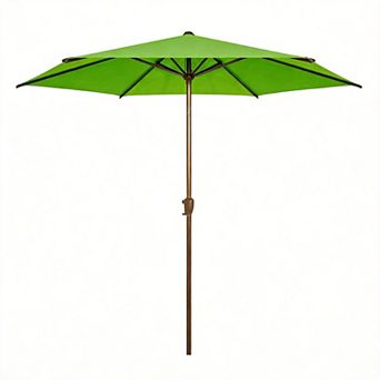 7.5 FT Outdoor Umbrella Crank Tilt Garden Patio Pool Green