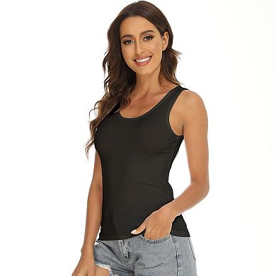 5 Basic Women's Basic Tank Top Sleeveless Undershirt