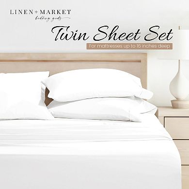 3 Piece Twin Brushedfiber Sheet Set Ultra Soft Wrinkle-free Deep Pocket