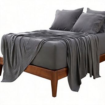 6 pc Deep Pocket King Sheet Set Ultra-soft Breathable Hotel Bedding