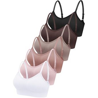 6 pc Women Sports Bra Wireless Padded Camisole Tank Top